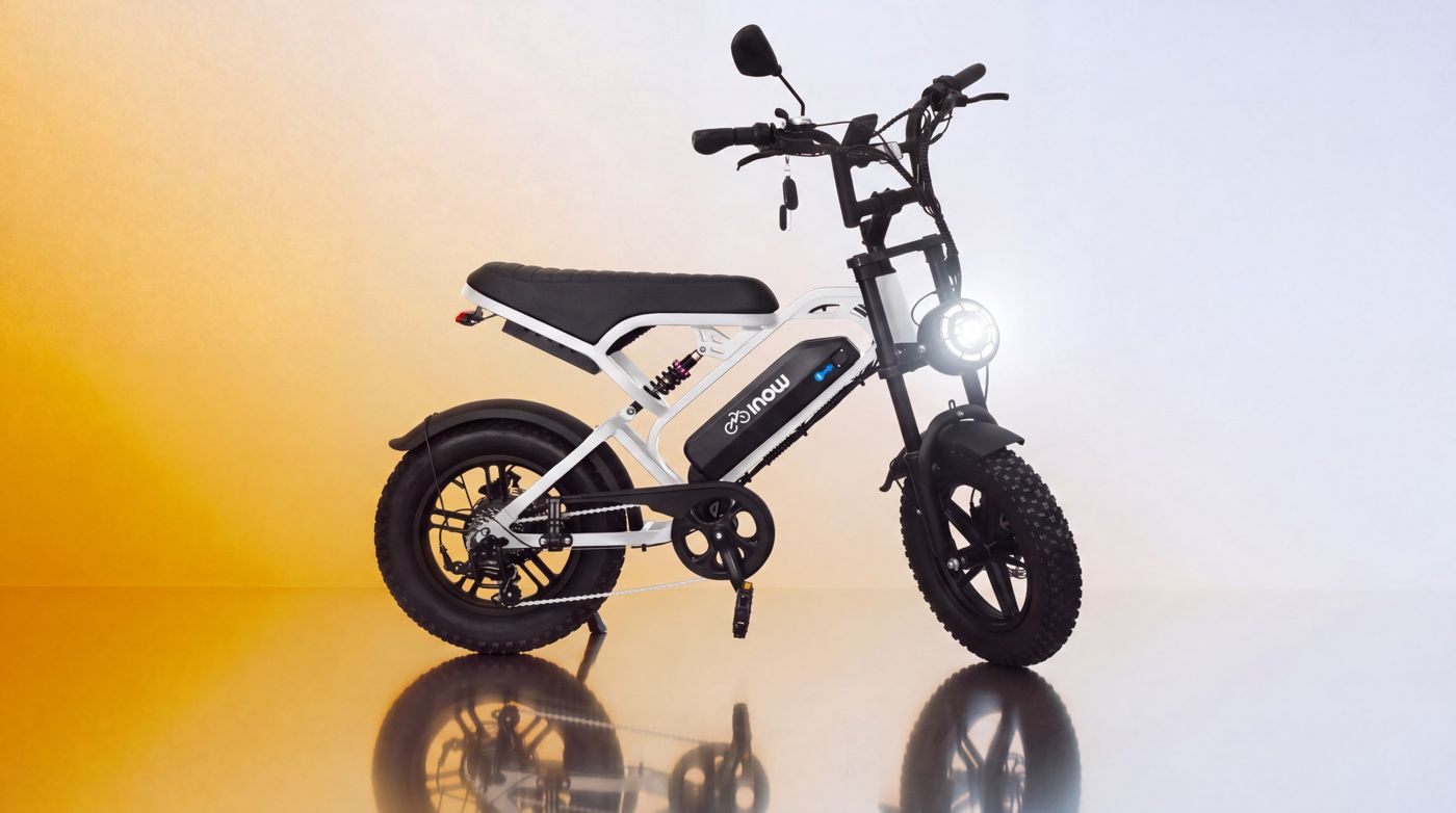 Bike elétrica INOW V20 Mini branca